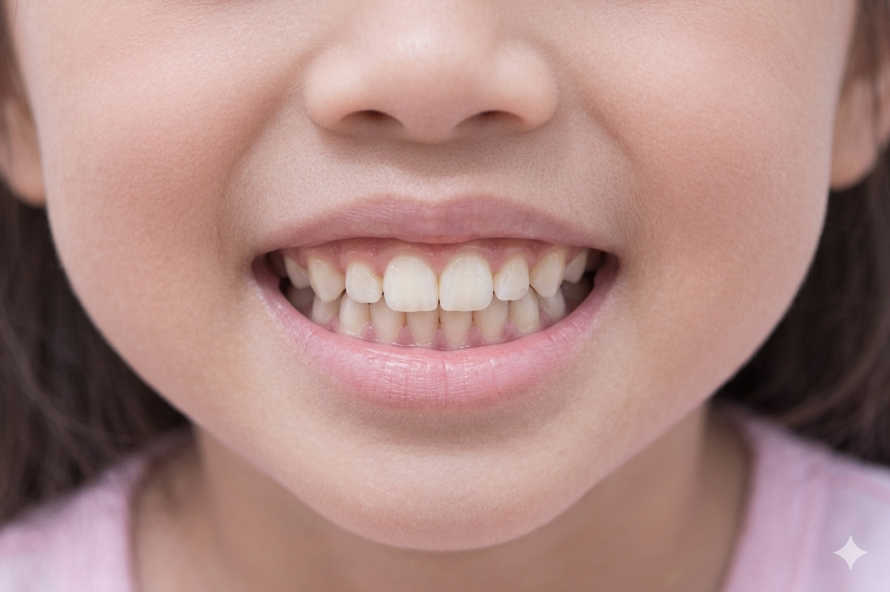 Teeth after dental treatment at Hariharan Dental Clinic - beautiful smile transformation